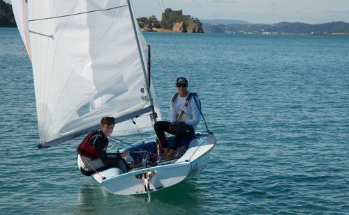 Paul Snow-Hansen and Dan Willcox are in their first regatta since teaming up for a 2016 Olympic campaign.. - NZ 470 Nationals &copy; Christine Hansen